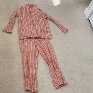 Striped Pink Pajama Set